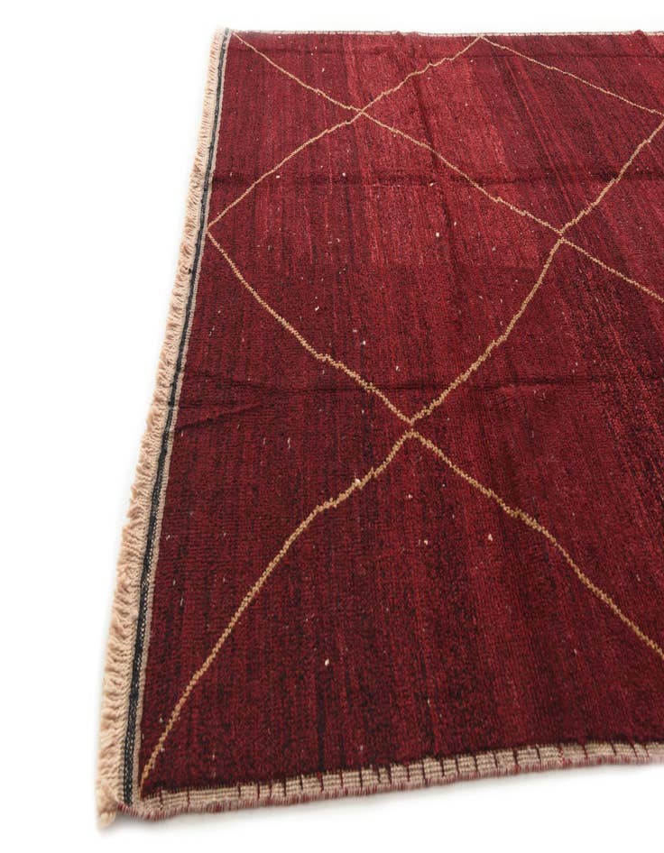 Detail image of  8' 10 x 11' 10  Hand Knotted Moroccan Wool Rug