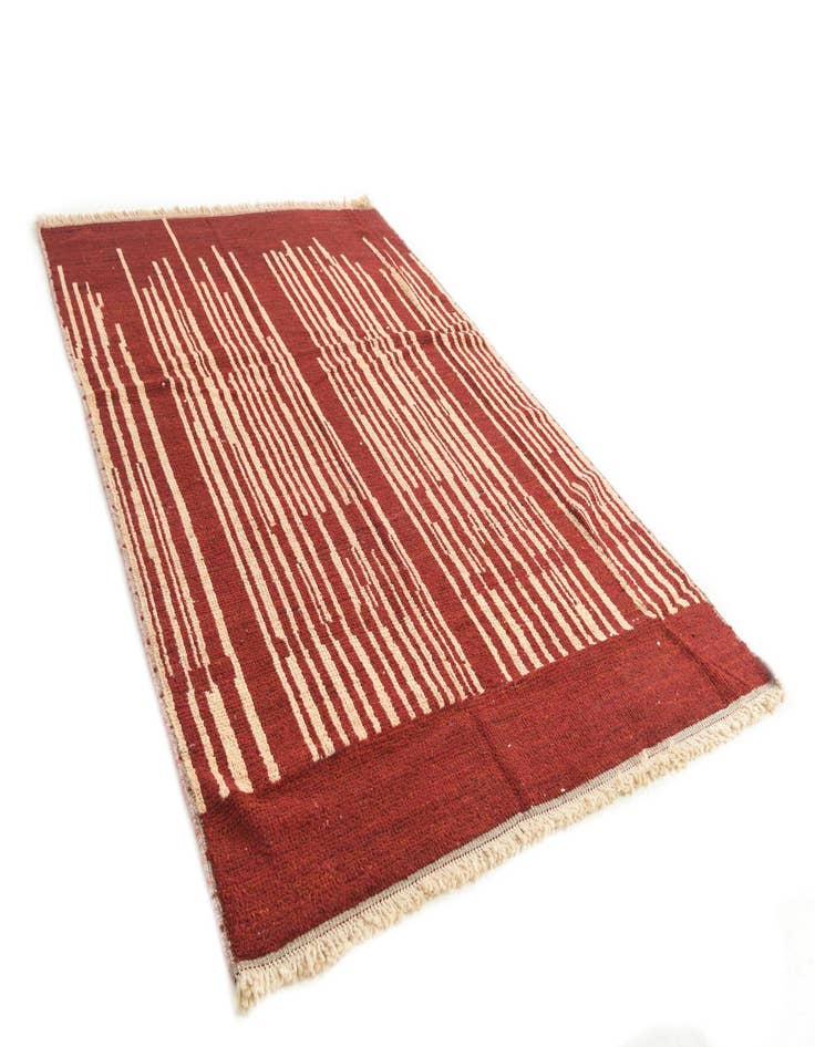 Detail image of  6' 1 x 9' 4  Hand Knotted Moroccan Wool Rug