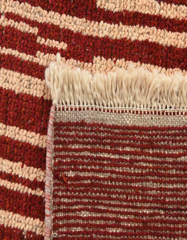 Detail image of  6' 1 x 9' 4  Hand Knotted Moroccan Wool Rug
