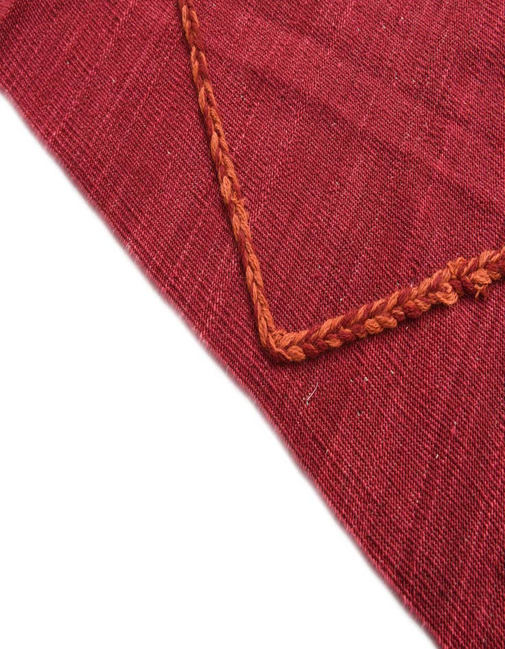 Detail image of  6' 9 x 9' 6  Hand Knotted Moroccan Wool Rug