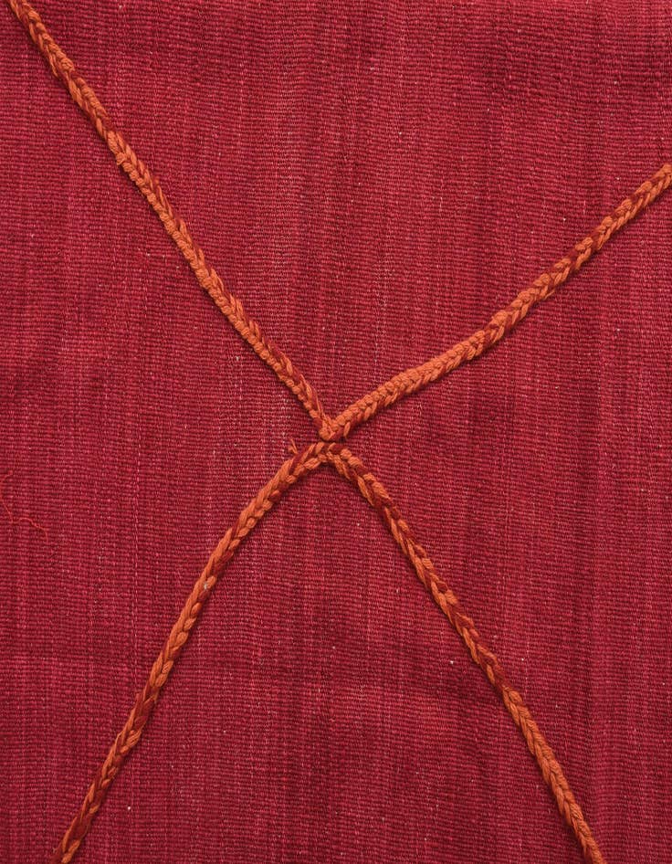 Detail image of  6' 9 x 9' 6  Hand Knotted Moroccan Wool Rug