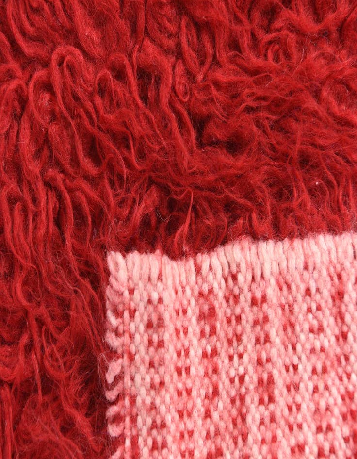 Detail image of  2' x 4' 2  Hand Knotted Moroccan Wool Rug