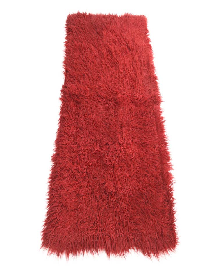 Detail image of  2' 4 x 4' 4  Hand Knotted Moroccan Wool Rug