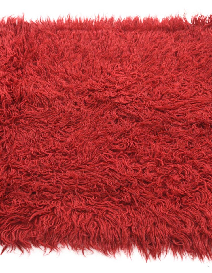 Detail image of  2' 4 x 4' 4  Hand Knotted Moroccan Wool Rug