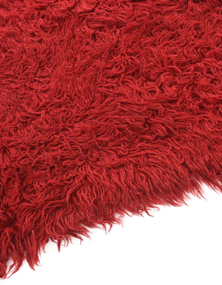 Detail image of  2' 4 x 4' 4  Hand Knotted Moroccan Wool Rug