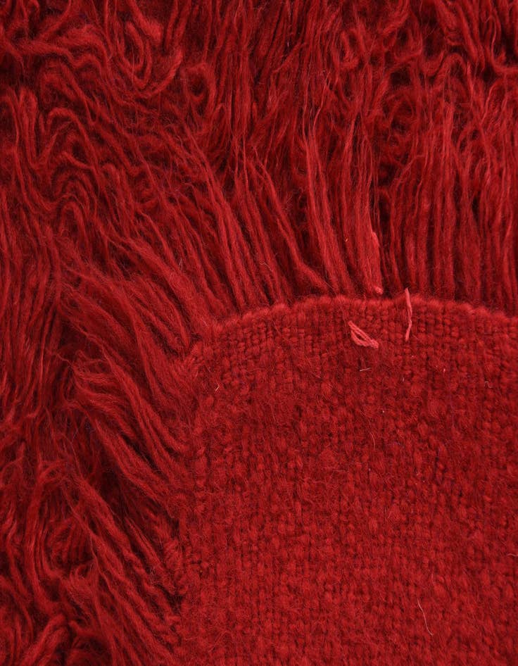 Detail image of  2' 4 x 4' 4  Hand Knotted Moroccan Wool Rug