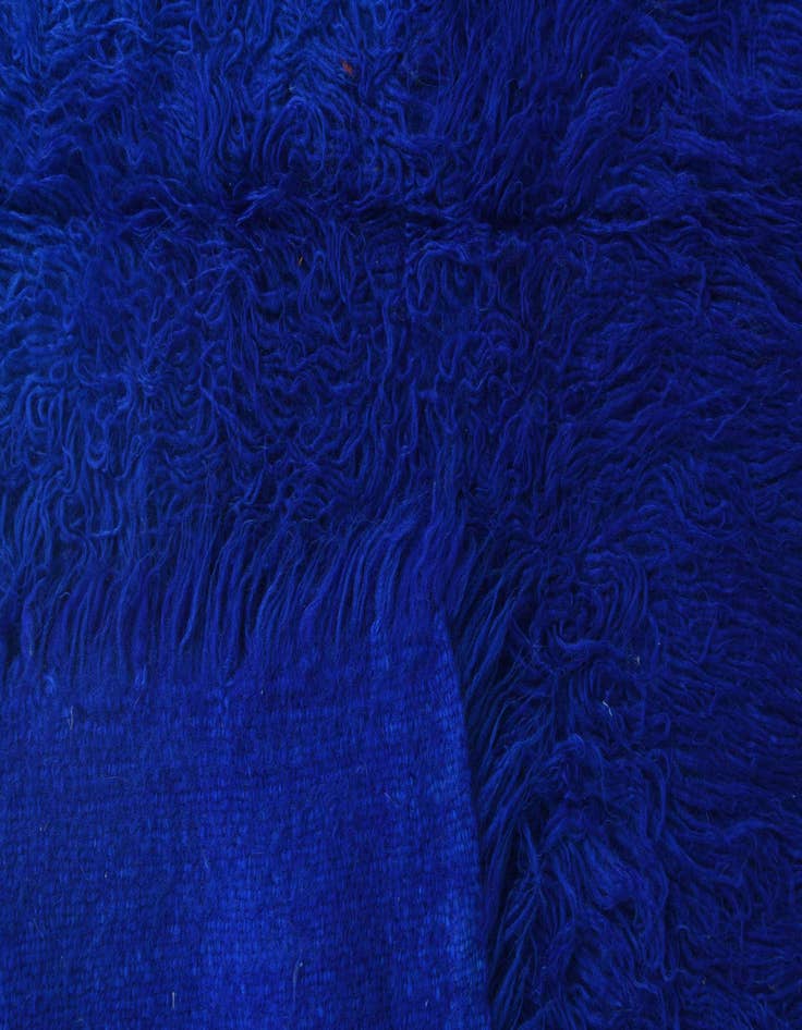 Detail image of  2' 4 x 4' 2  Hand Knotted Moroccan Wool Rug