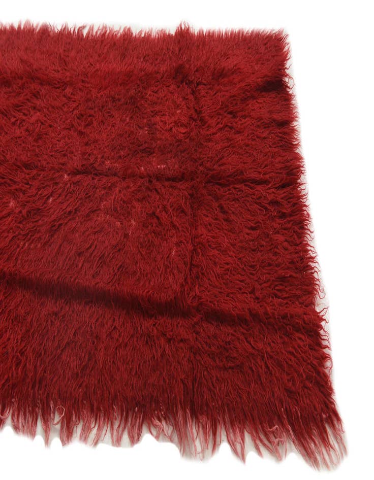 Detail image of  2' 10 x 4' 8  Hand Knotted Moroccan Wool Rug