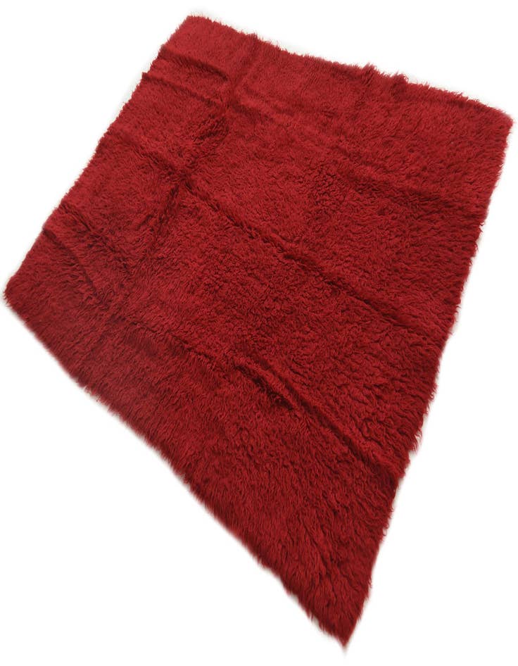 Detail image of  4' 3 x 5' 10  Hand Knotted Moroccan Wool Rug