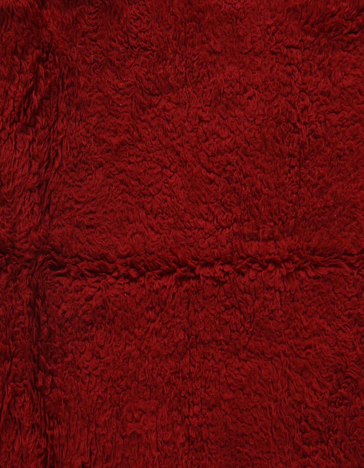 Detail image of  4' 3 x 5' 10  Hand Knotted Moroccan Wool Rug