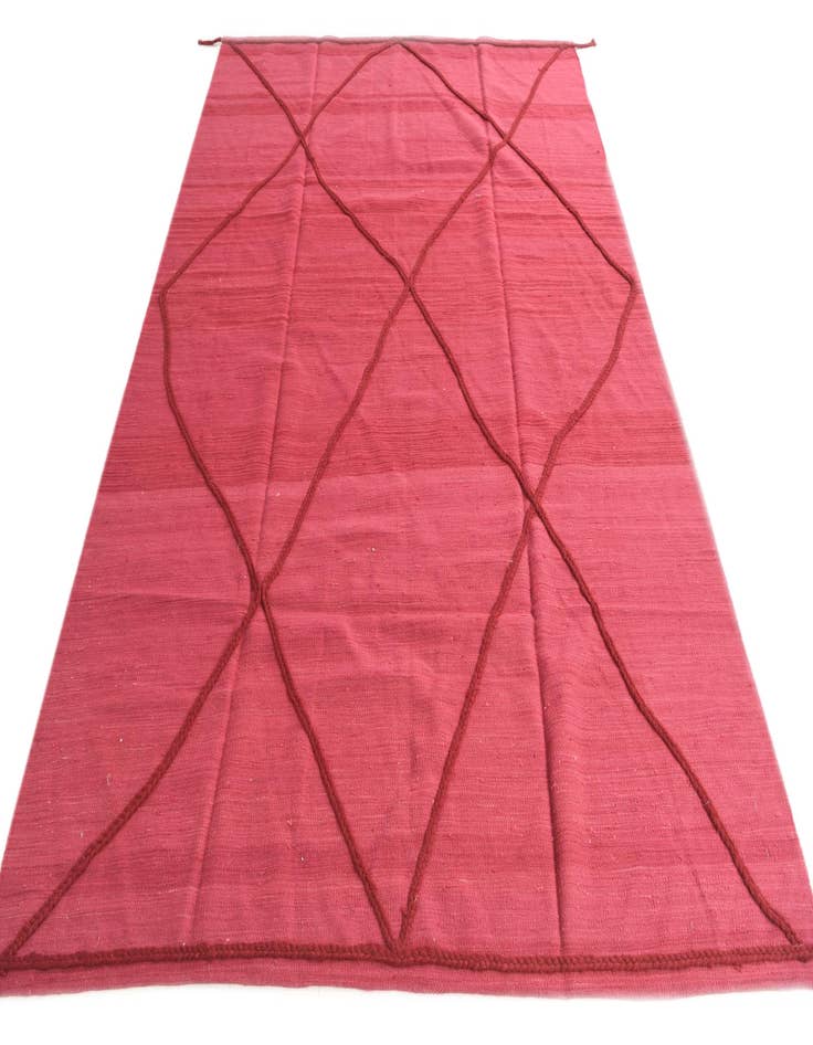 Detail image of  6' 9 x 9' 9  Hand Knotted Moroccan Wool Rug