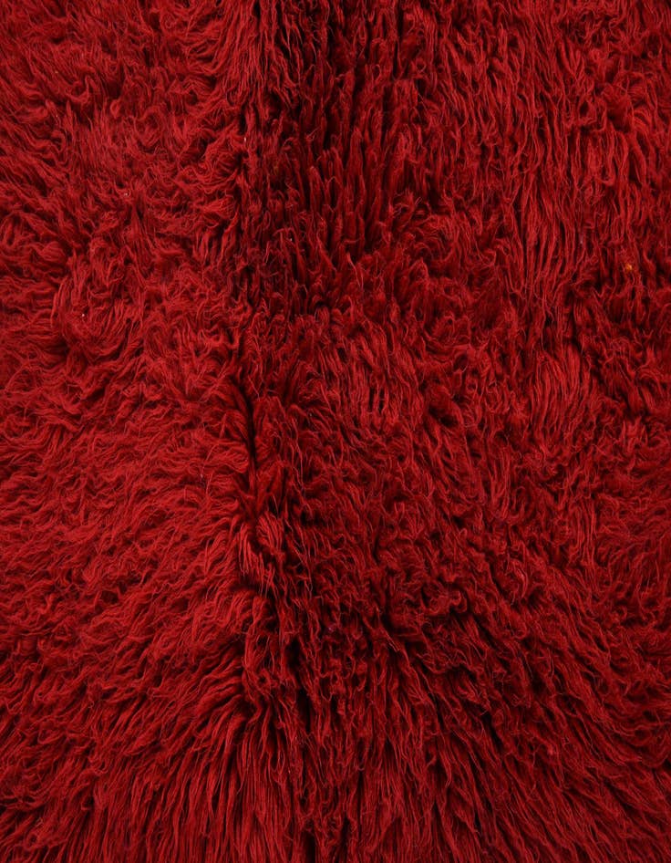 Detail image of  4' 9 x 7' 2  Hand Knotted Moroccan Wool Rug