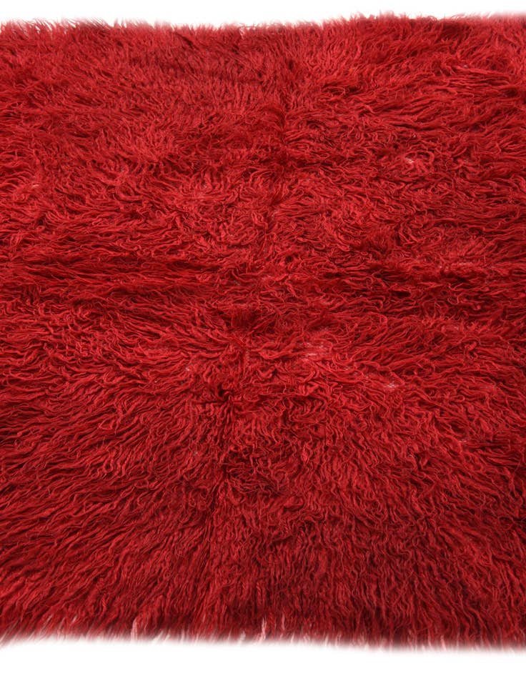 Detail image of  3' 10 x 5' 10  Hand Knotted Moroccan Wool Rug