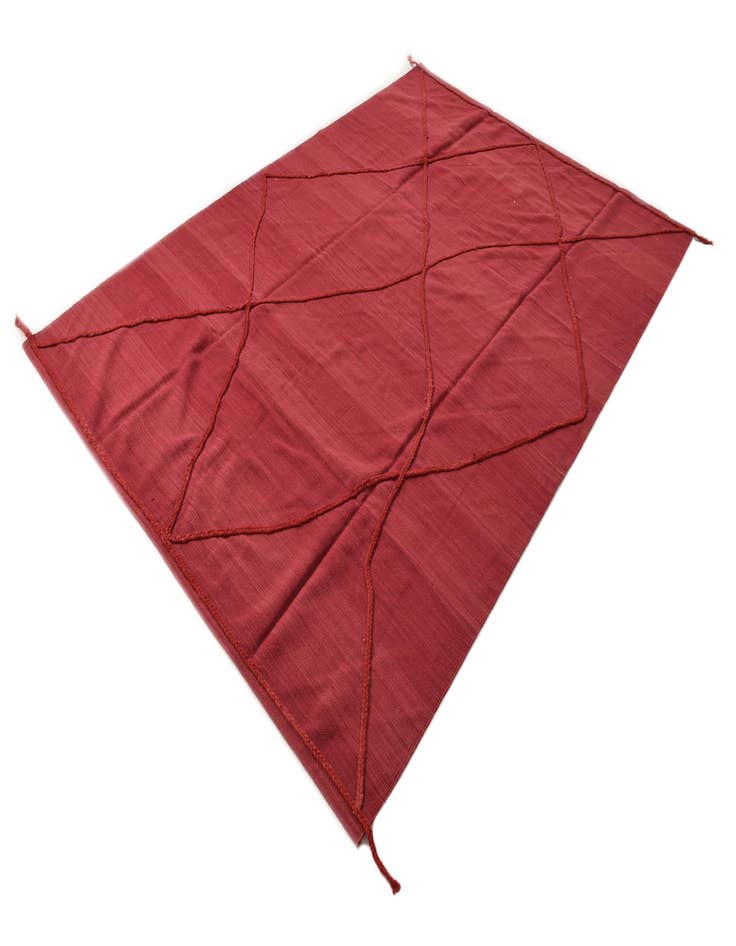 Detail image of  6' 10 x 9' 10  Hand Knotted Moroccan Wool Rug