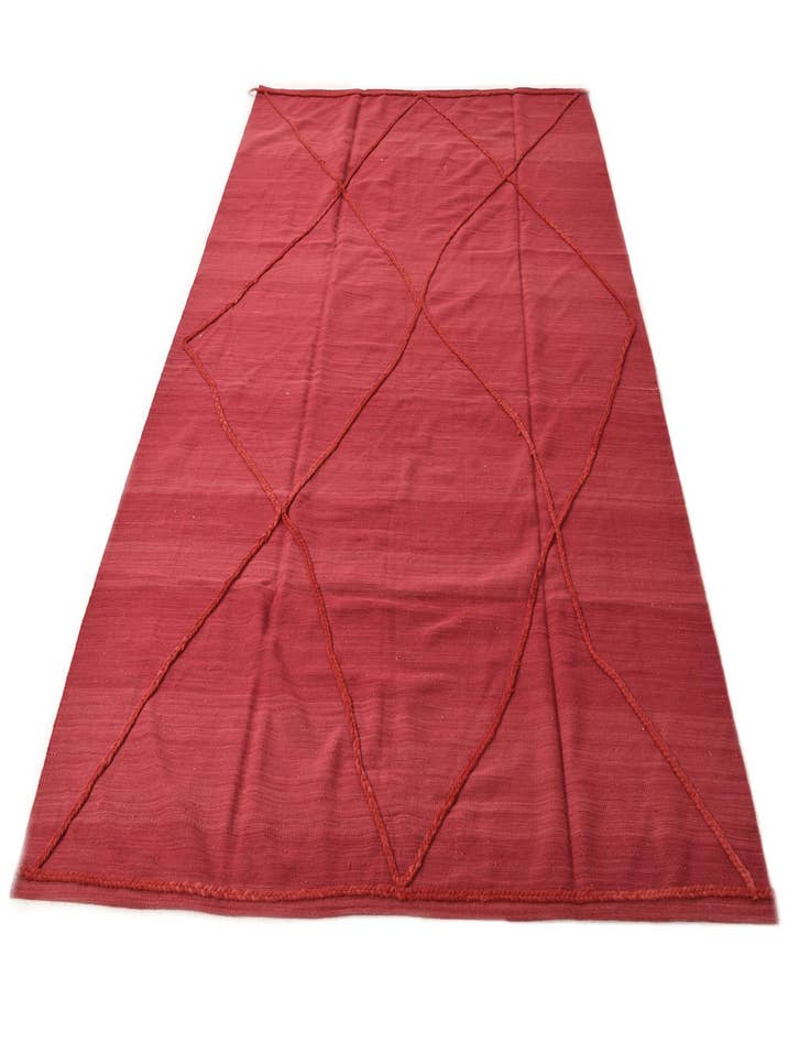 Detail image of  6' 10 x 9' 10  Hand Knotted Moroccan Wool Rug