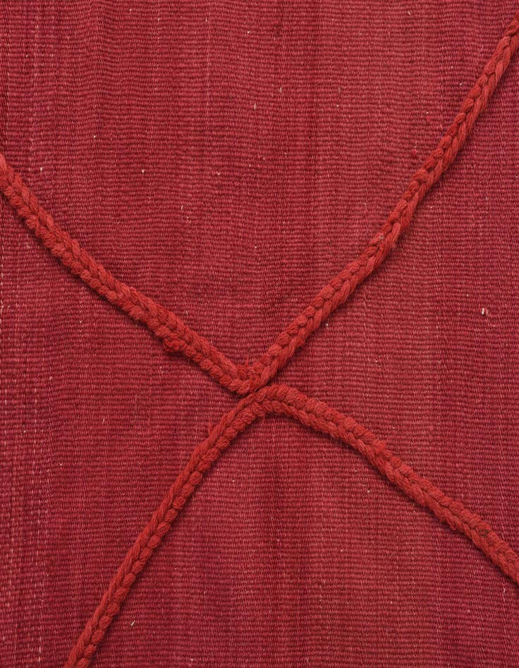 Detail image of  6' 10 x 9' 10  Hand Knotted Moroccan Wool Rug