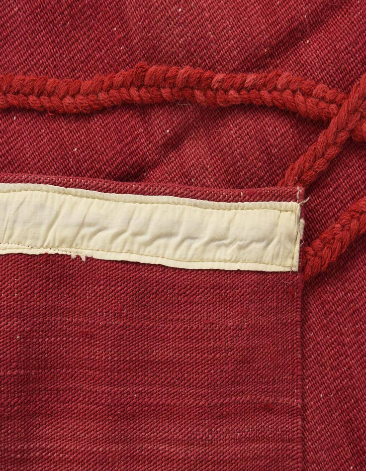 Detail image of  6' 10 x 9' 10  Hand Knotted Moroccan Wool Rug