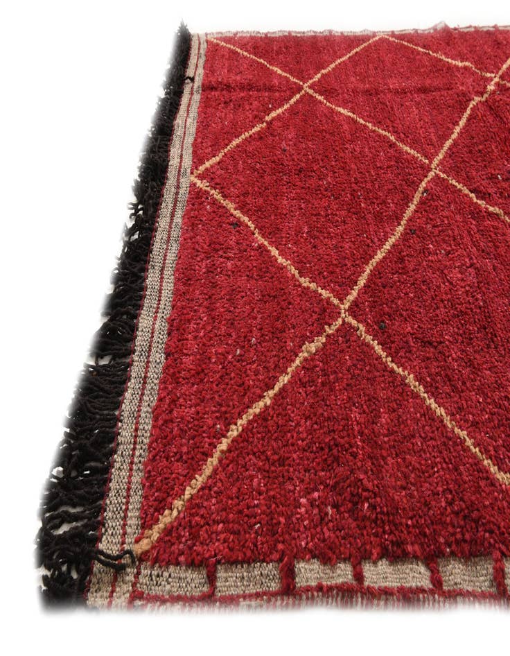 Detail image of  5' 2 x 8' 8  Hand Knotted Moroccan Wool Rug