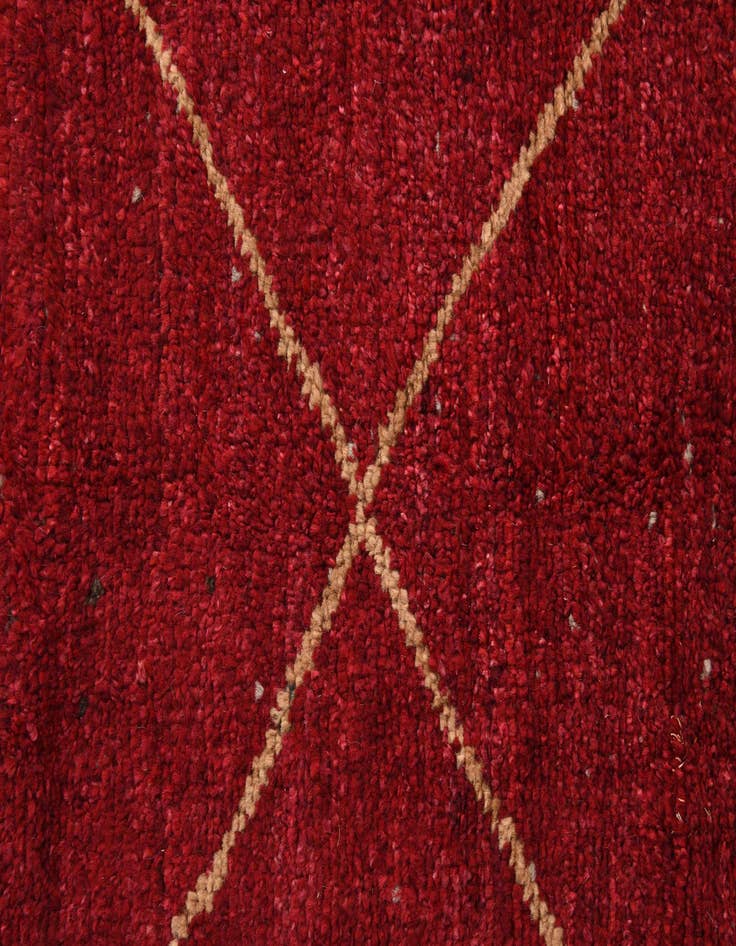 Detail image of  5' 2 x 8' 8  Hand Knotted Moroccan Wool Rug