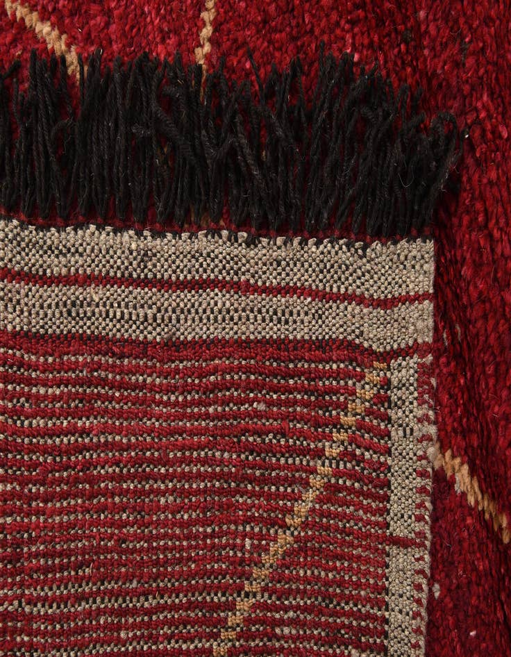 Detail image of  5' 2 x 8' 8  Hand Knotted Moroccan Wool Rug