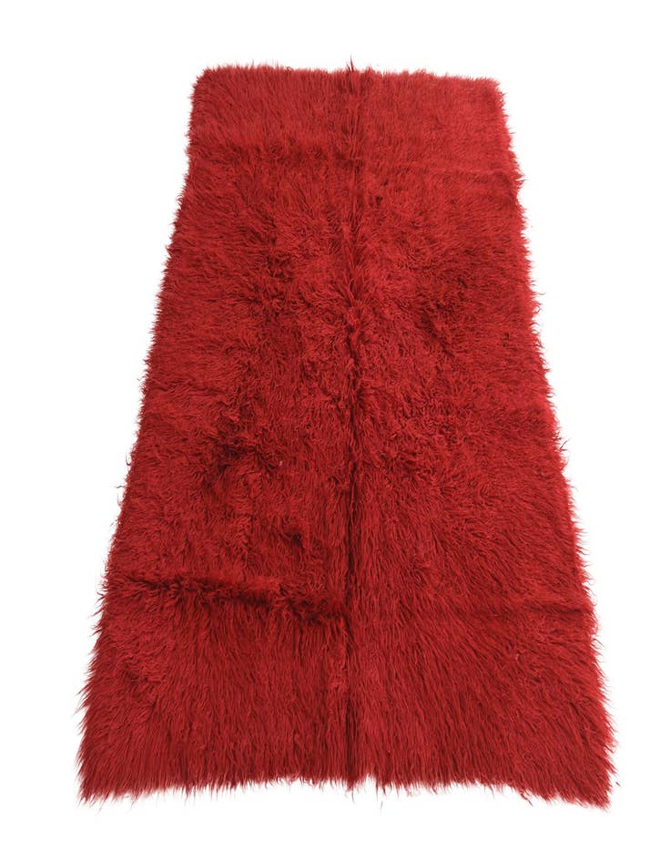 Detail image of  4' 6 x 6' 8  Hand Knotted Moroccan Wool Rug