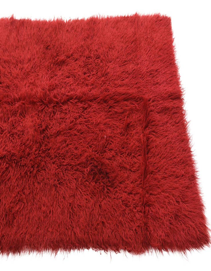 Detail image of  4' 6 x 6' 8  Hand Knotted Moroccan Wool Rug