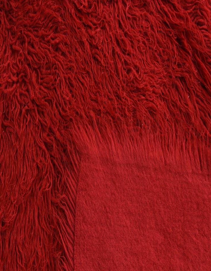 Detail image of  4' 6 x 6' 8  Hand Knotted Moroccan Wool Rug