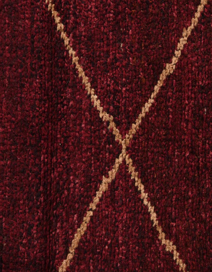 Detail image of  6' 4 x 9' 7  Hand Knotted Moroccan Wool Rug