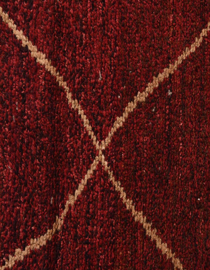 Detail image of  6' 2 x 9' 6  Hand Knotted Moroccan Wool Rug