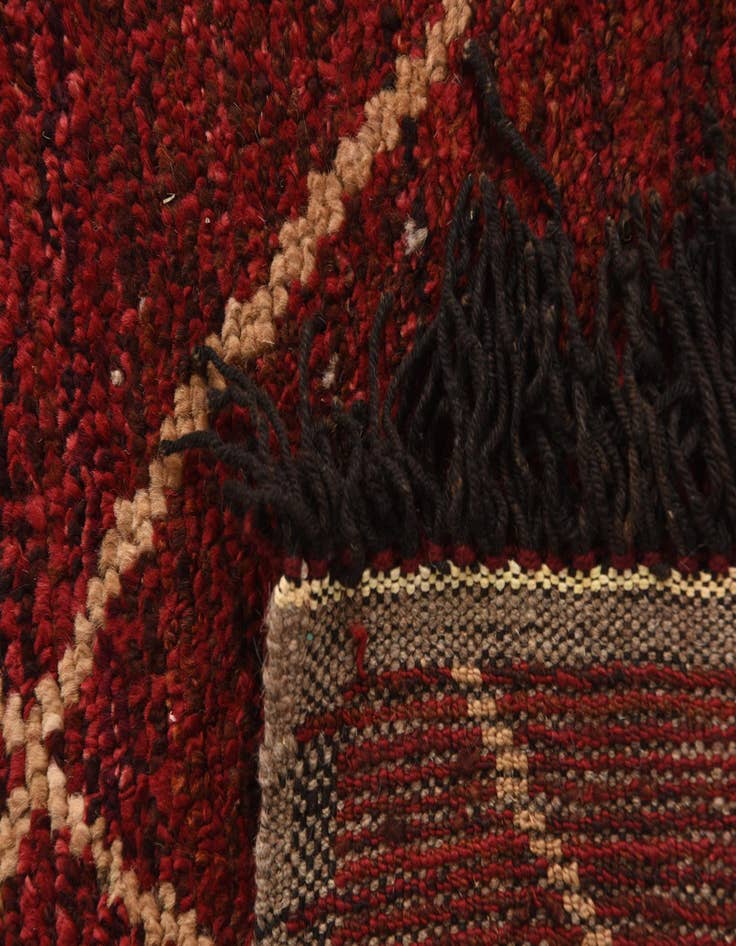 Detail image of  6' 2 x 9' 6  Hand Knotted Moroccan Wool Rug