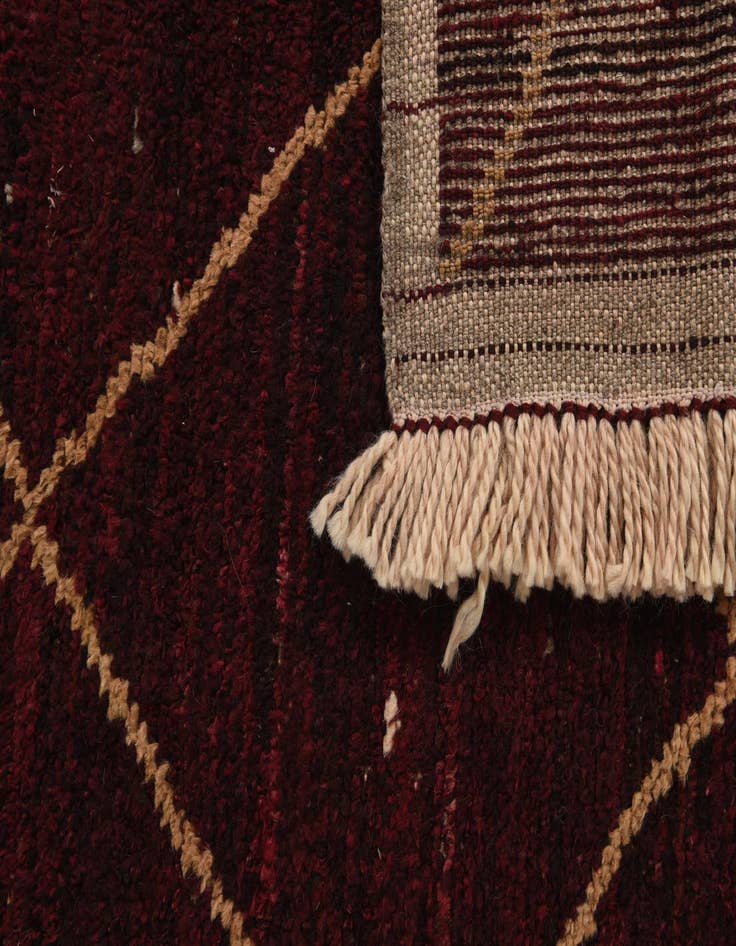 Detail image of  4' x 6' 7  Hand Knotted Moroccan Wool Rug