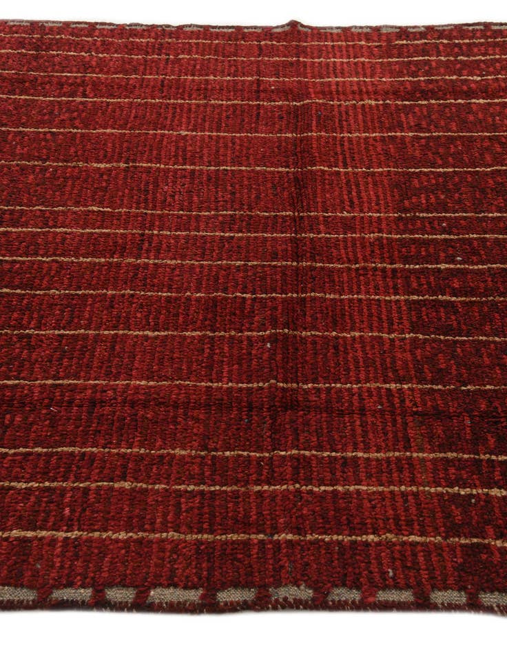 Detail image of  6' 2 x 9' 6  Hand Knotted Moroccan Wool Rug