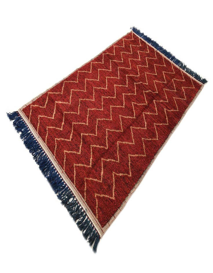 Detail image of  5' x 8' 4  Hand Knotted Moroccan Wool Rug