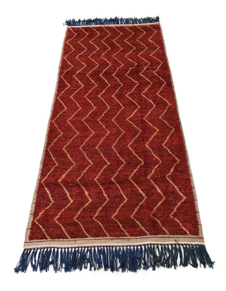 Detail image of  5' x 8' 4  Hand Knotted Moroccan Wool Rug