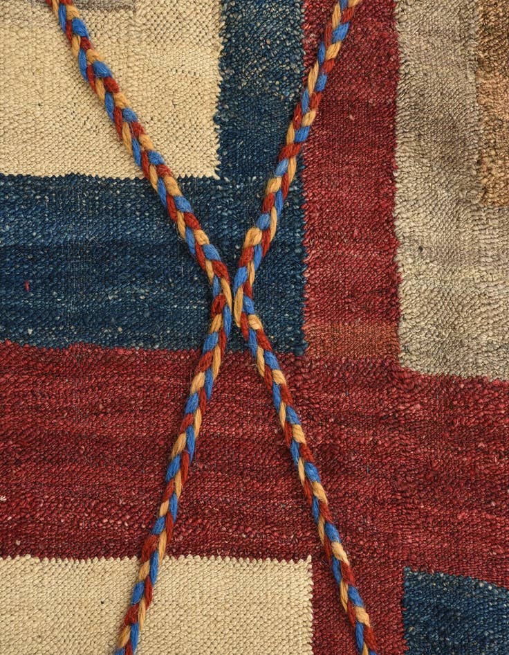 Detail image of  4' 9 x 6' 6  Hand Knotted Moroccan Wool Rug