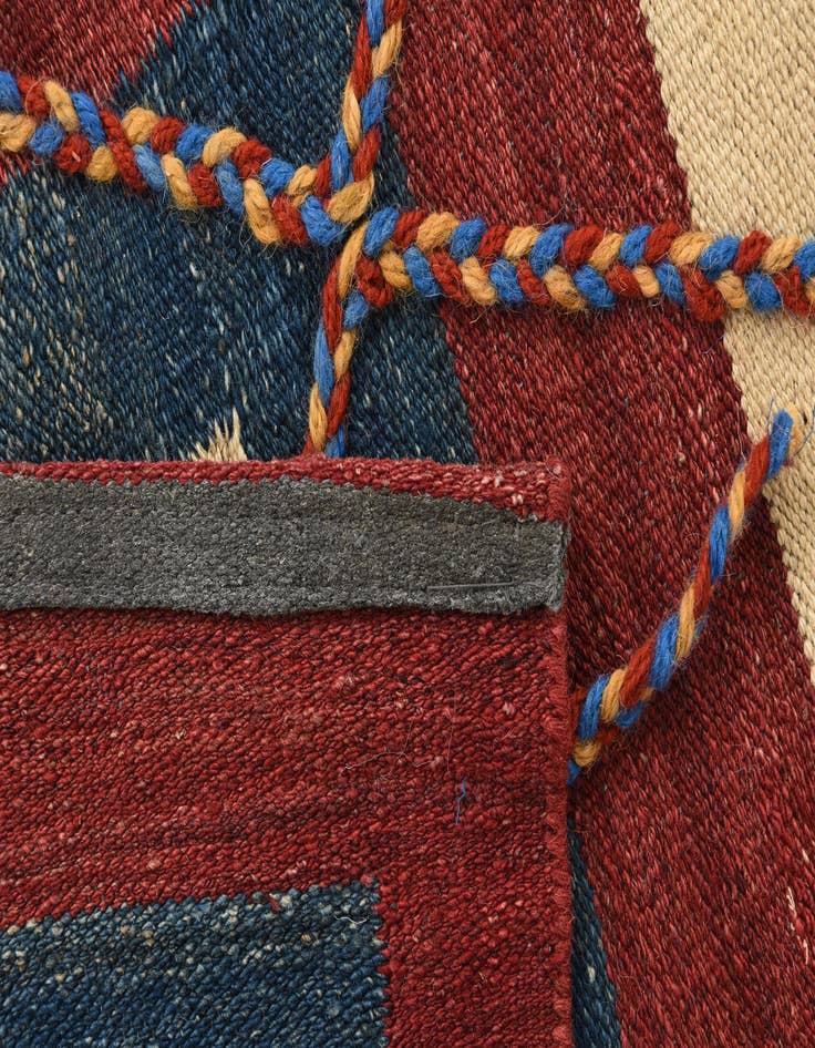 Detail image of  4' 9 x 6' 6  Hand Knotted Moroccan Wool Rug