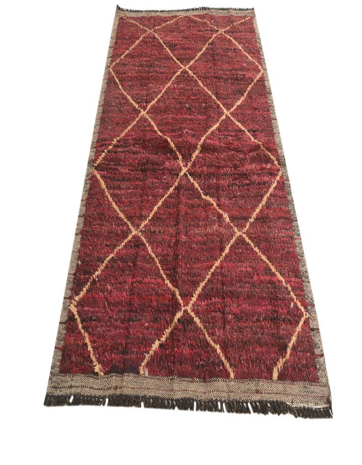 Detail image of  4' 2 x 6' 8  Hand Knotted Moroccan Wool Rug