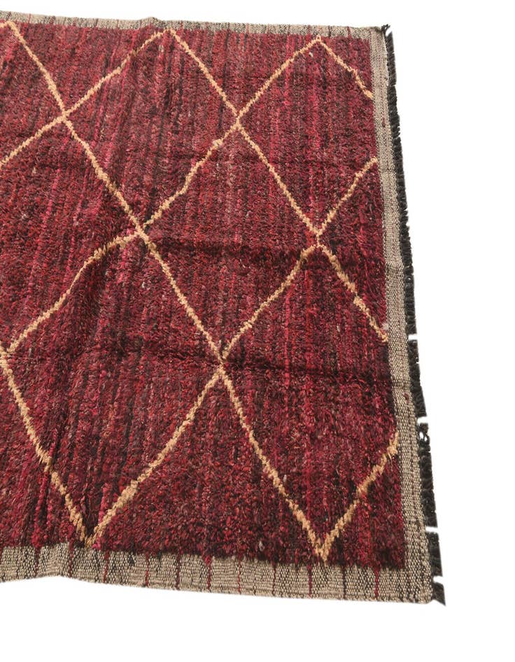 Detail image of  4' 2 x 6' 8  Hand Knotted Moroccan Wool Rug