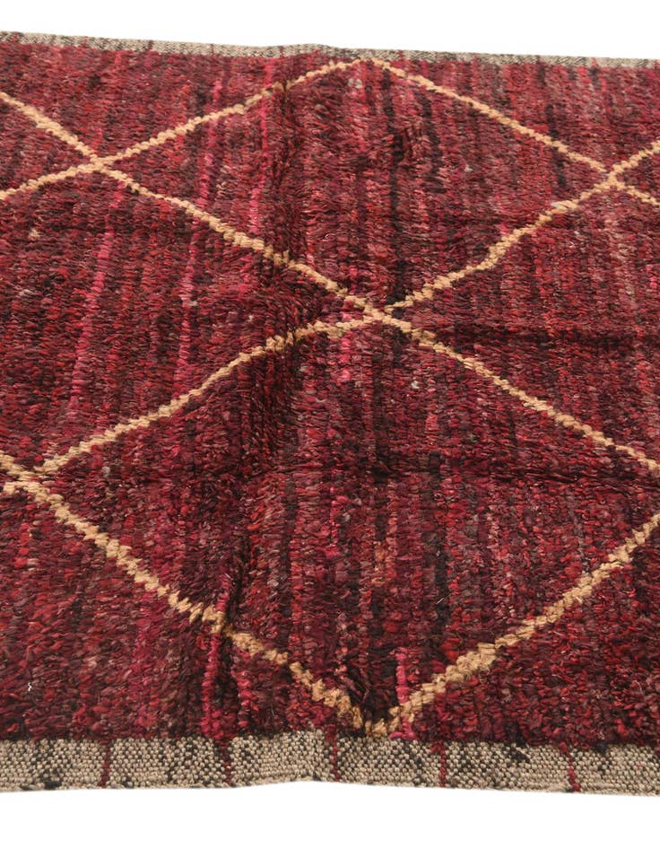 Detail image of  4' 2 x 6' 8  Hand Knotted Moroccan Wool Rug