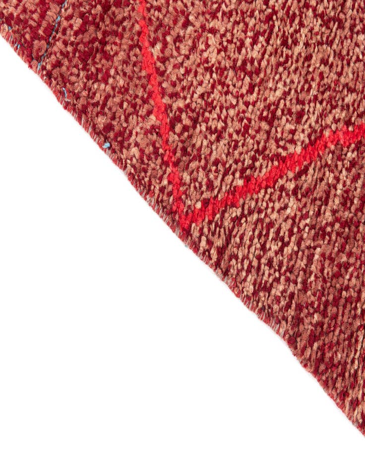 Detail image of  6' 1 x 9' 3  Hand Knotted Moroccan Wool Rug