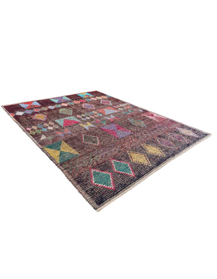 Detail image of  8' 5 x 10' 7  Hand Knotted Moroccan Wool Rug