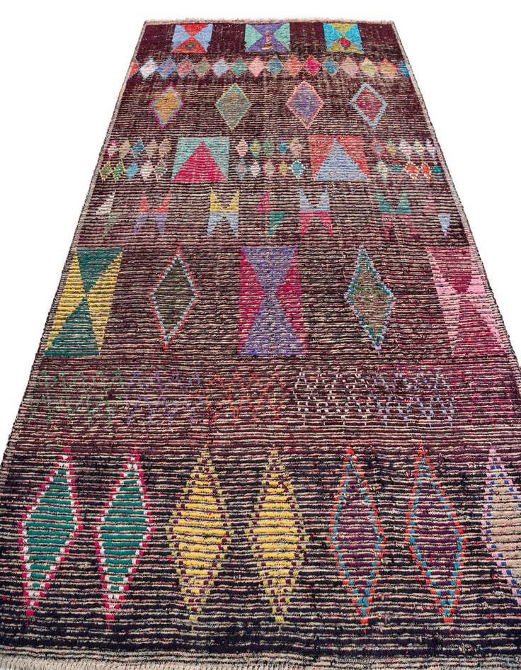 Detail image of  8' 5 x 10' 7  Hand Knotted Moroccan Wool Rug