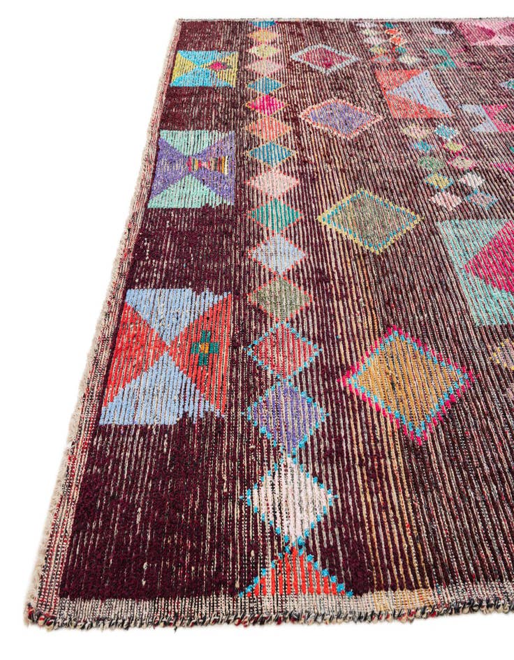 Detail image of  8' 5 x 10' 7  Hand Knotted Moroccan Wool Rug