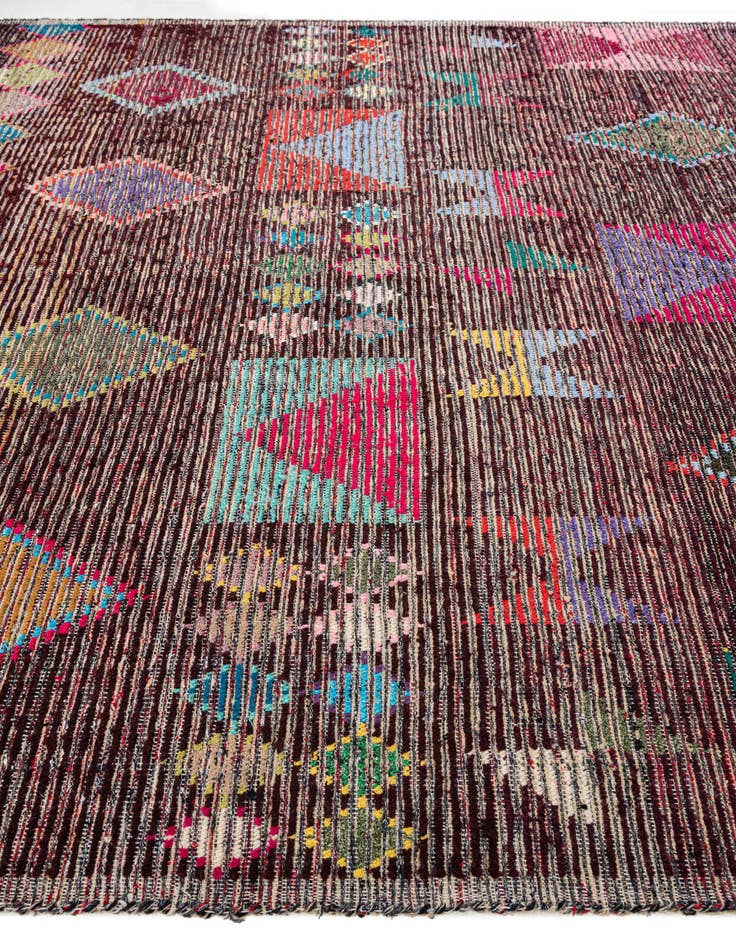 Detail image of  8' 5 x 10' 7  Hand Knotted Moroccan Wool Rug