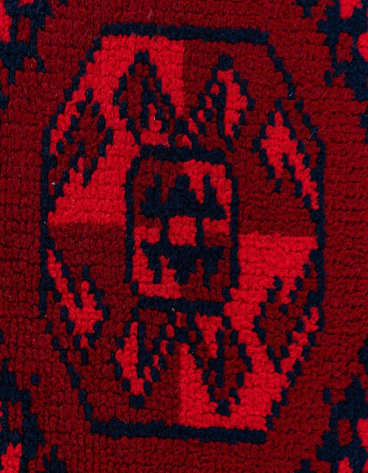 Detail image of  2' 7 x 4' 4  Hand Knotted Moroccan Wool Rug