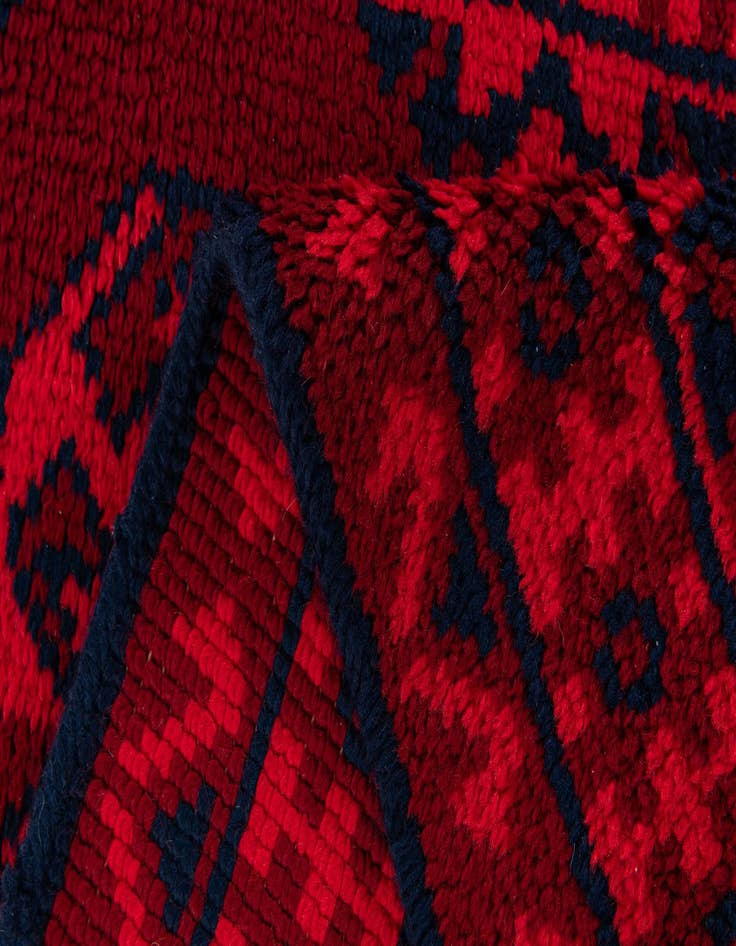 Detail image of  2' 7 x 4' 4  Hand Knotted Moroccan Wool Rug