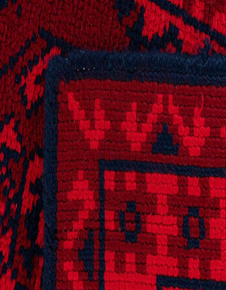 Detail image of  2' 7 x 4' 4  Hand Knotted Moroccan Wool Rug