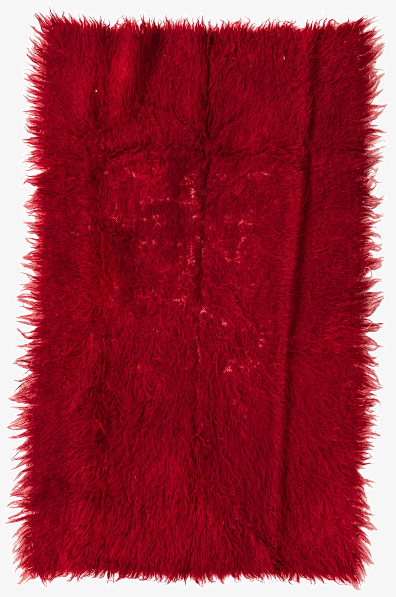  2' 10 x 4' 8  Hand Knotted Moroccan Wool Rug