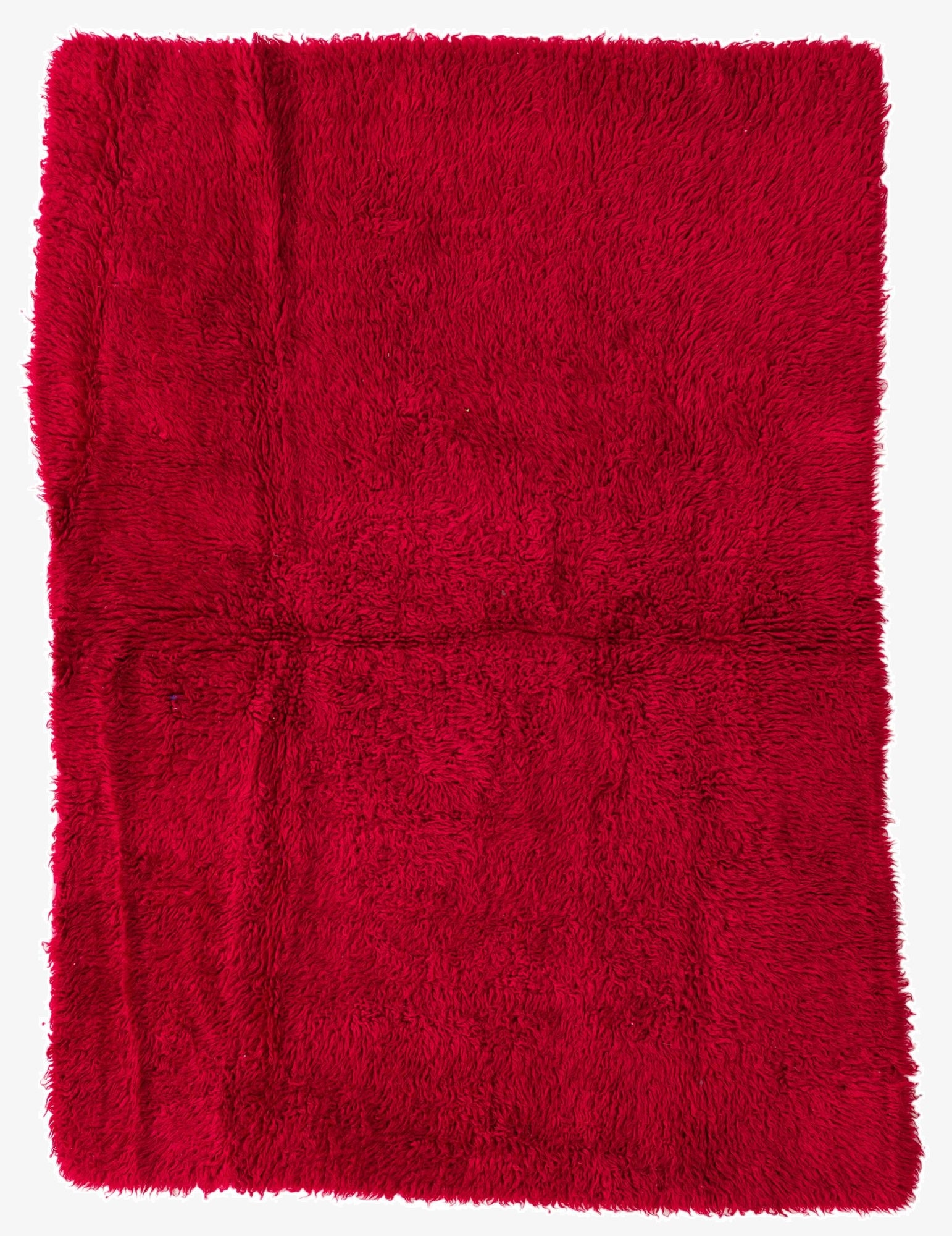  4' 4 x 6' 1  Hand Knotted Moroccan Wool Rug