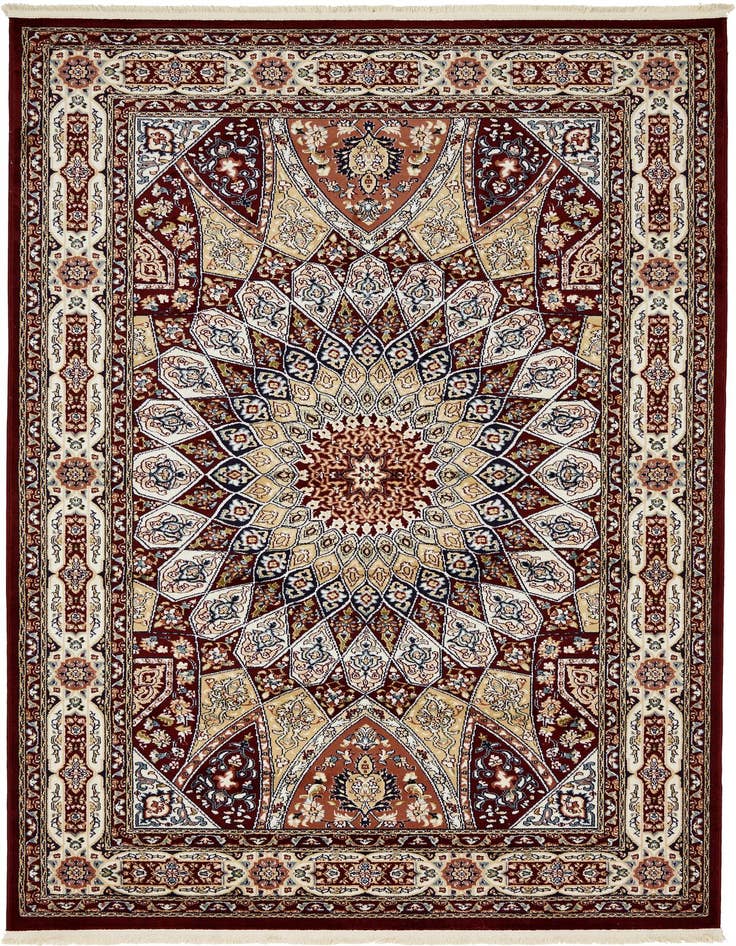 Detail image of  5' 3 x 8' Nain Design Rug
